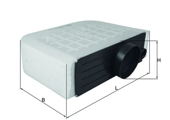 Filtru aer MAHLE LX 3233/6 — AUDI Q8 (4MN, 4MT) 45 TDI Mild Hybrid quattro 2024