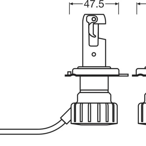 Bec, far principal ams-OSRAM 64193DWNBSM-2HB — Dacia Logan