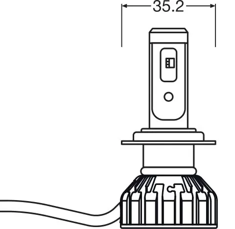 Bec, far principal ams-OSRAM 64210DWNBSM-2HB — Dacia Logan