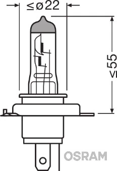 Bec, far principal ams-OSRAM 94193 — Dacia Logan