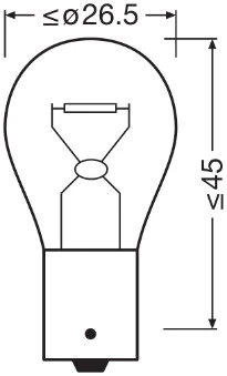 Bec, lampa ceata spate ams-OSRAM 7506 — Dacia Logan