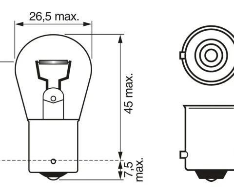 Bec, lampa ceata spate BOSCH 1 987 302 201 — Dacia Logan