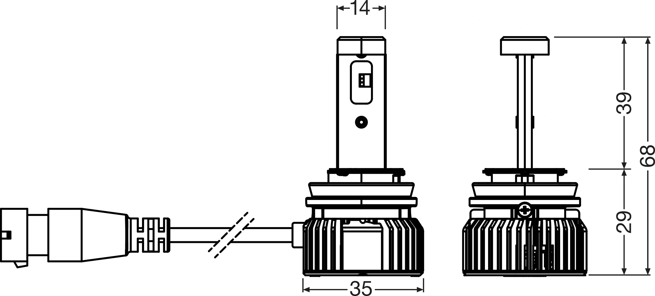 Bec, proiector ceata ams-OSRAM 64211DWNBSM-ECE-2HB — Dacia Logan