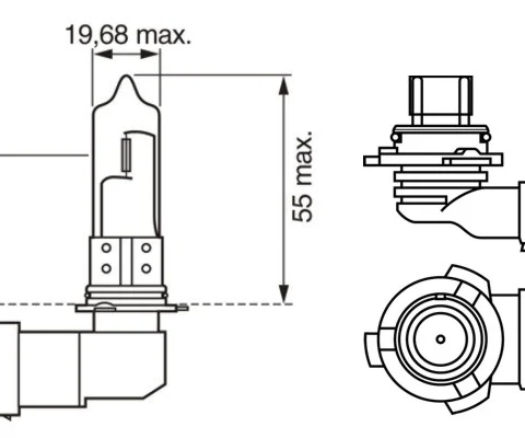 Bec, proiector ceata BOSCH 1 987 301 063 — VW Passat