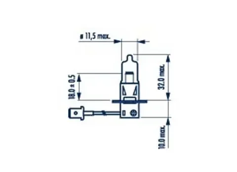 Bec, proiector ceata NARVA 483213000 — VW Passat
