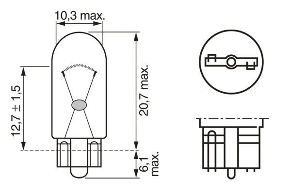 bec,lumini de stationare BOSCH 1 987 302 286 — Dacia Logan