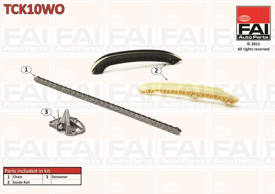 chit lant de distributie FAI AutoParts TCK10WO — Skoda Fabia