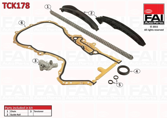 chit lant de distributie FAI AutoParts TCK178 — VW Passat