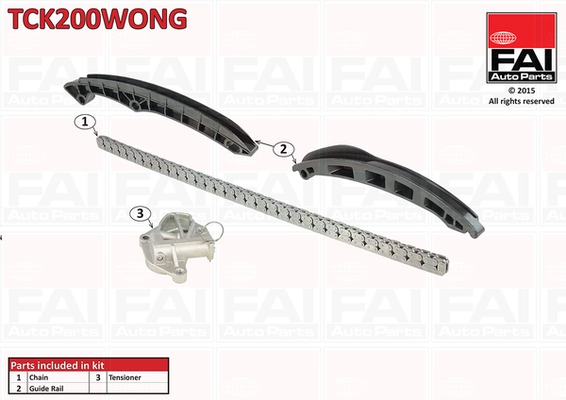 chit lant de distributie FAI AutoParts TCK200WONG — Skoda Fabia