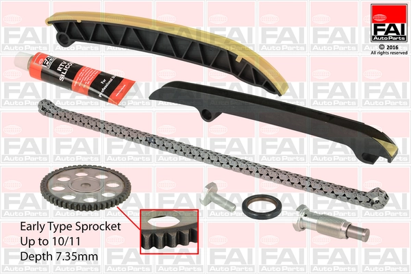 chit lant de distributie FAI AutoParts TCK208 — Skoda Fabia