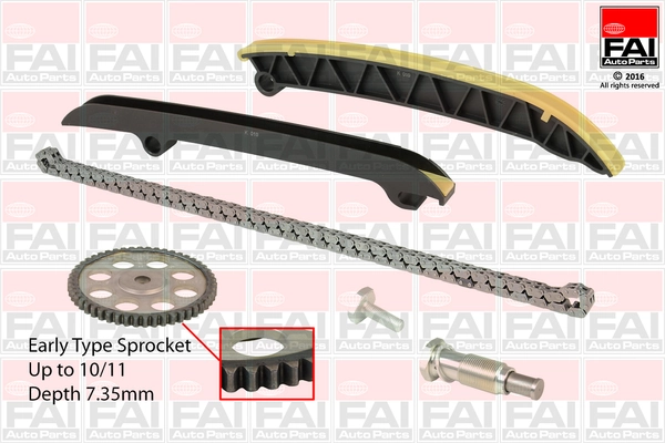 chit lant de distributie FAI AutoParts TCK208NG — Skoda Fabia