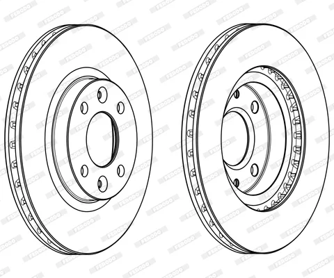 Disc frana FERODO DDF2327C — Dacia Logan