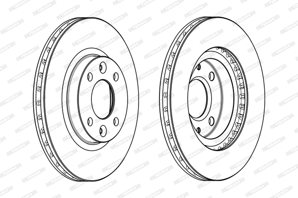 Disc frana FERODO DDF2327C — Dacia Logan