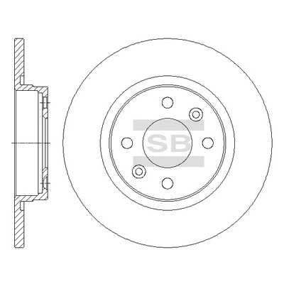 Disc frana Hi-Q SD3049 — Dacia Logan