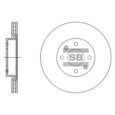 Disc frana Hi-Q SD3061 — Dacia Logan