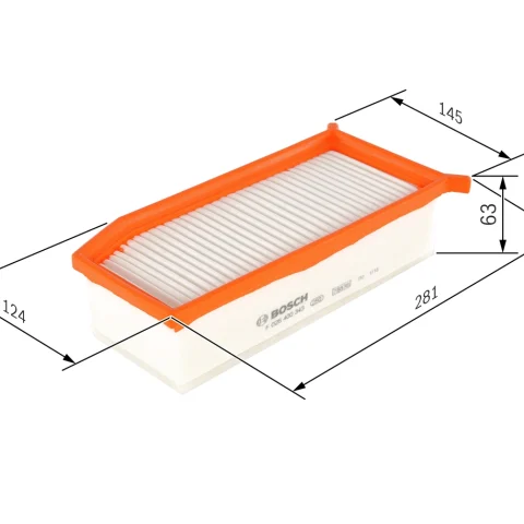 Filtru aer BOSCH F 026 400 343 — Dacia Logan