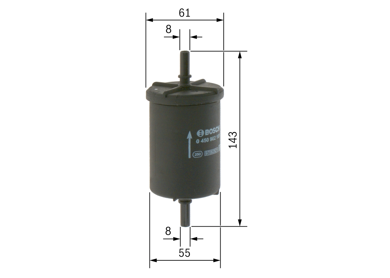 filtru combustibil BOSCH 0 450 902 161 — Dacia Logan