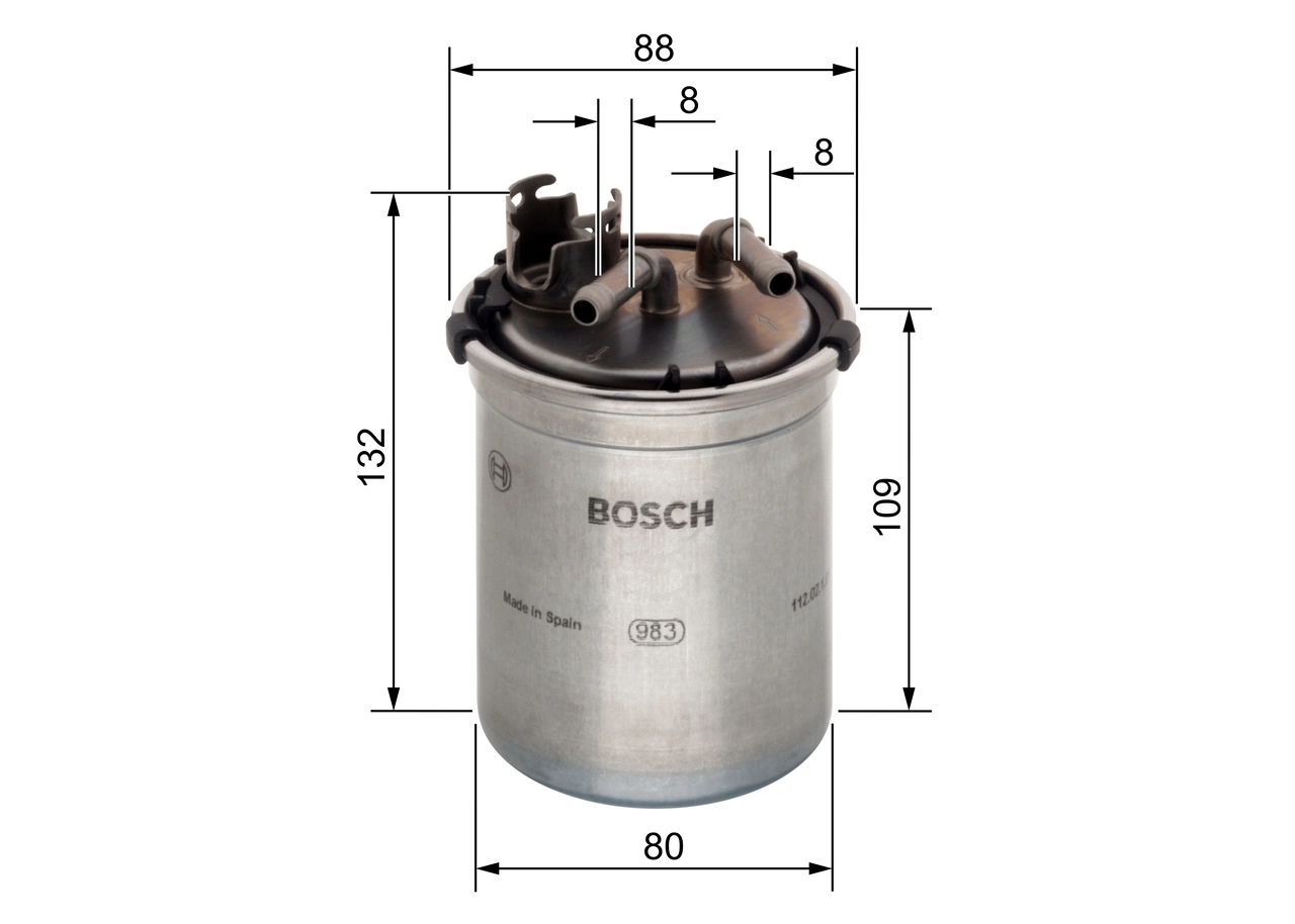 filtru combustibil BOSCH 0 450 906 426 — Skoda Fabia