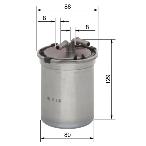 filtru combustibil BOSCH 0 450 906 500 — Skoda Fabia
