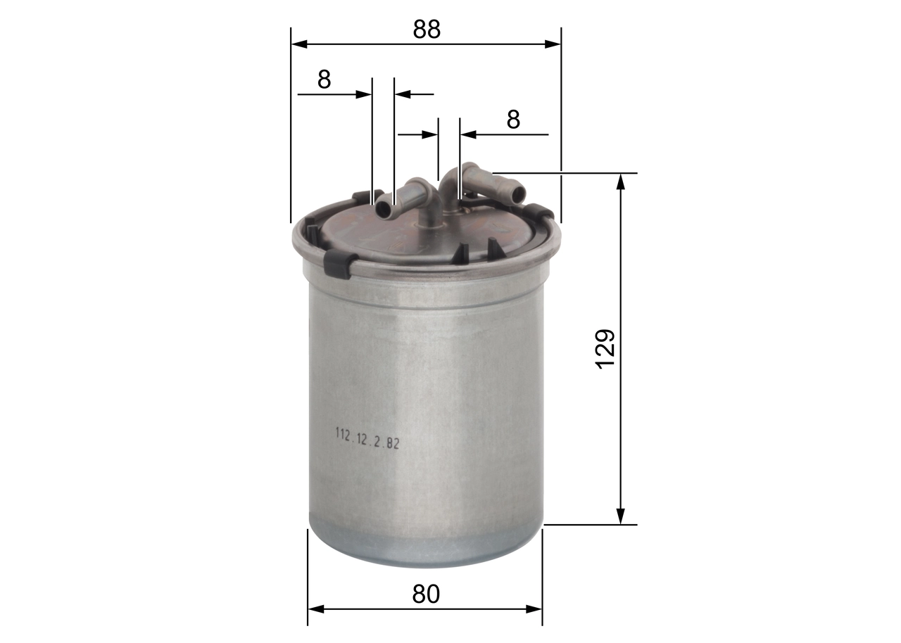 filtru combustibil BOSCH 0 450 906 500 — Skoda Fabia