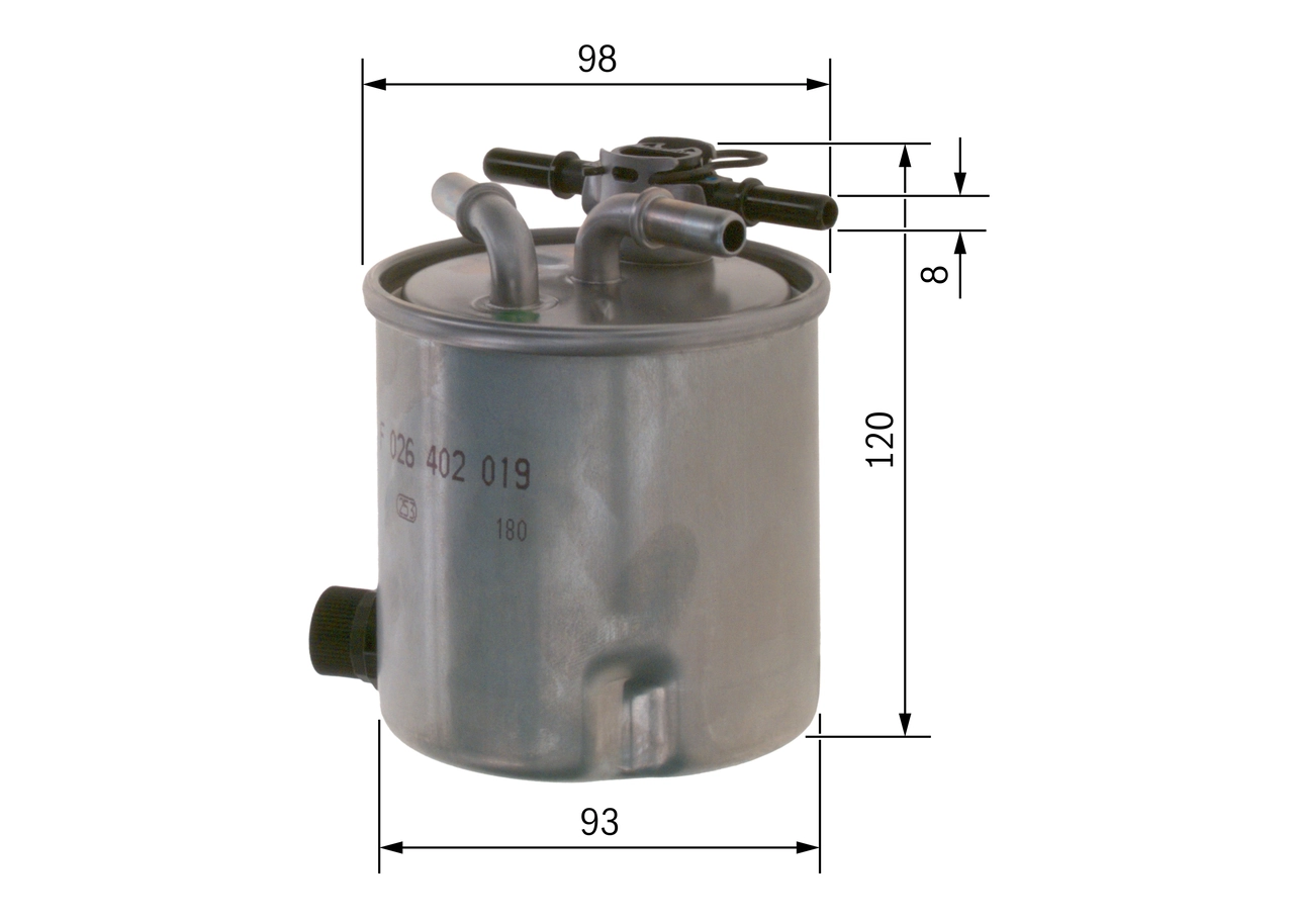 filtru combustibil BOSCH F 026 402 019 — Dacia Logan