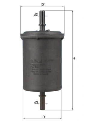 filtru combustibil MAHLE KL 416/1 — Dacia Logan