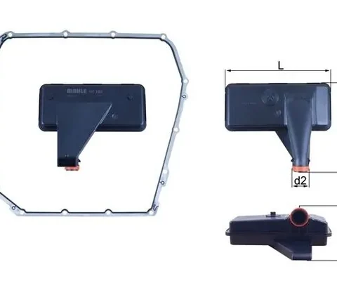 Filtru hidraulic, cutie de viteze automata MAHLE HX 185D — AUDI Q5 (8RB) 2.0 TDI quattro 2012