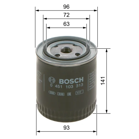 Filtru ulei BOSCH 0 451 103 313 — VW Passat
