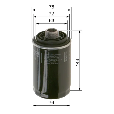 Filtru ulei BOSCH F 026 407 080 — VW Passat