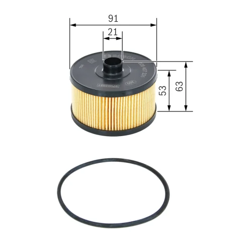 Filtru ulei BOSCH F 026 407 231 — Dacia Logan