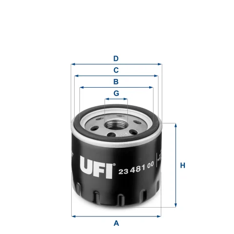 Filtru ulei UFI 23.481.00 — Dacia Logan
