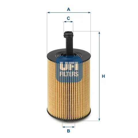 Filtru ulei UFI 25.023.00 — Skoda Fabia