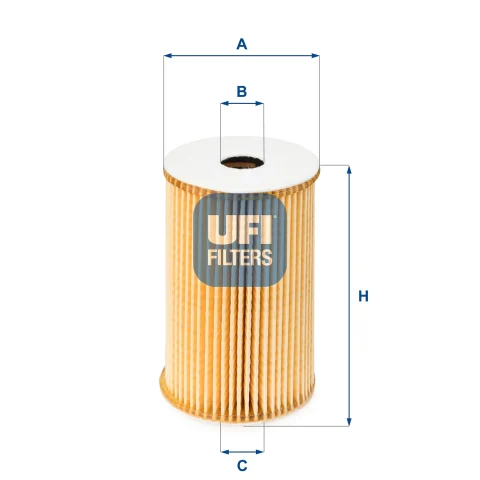 Filtru ulei UFI 25.029.00 — Skoda Fabia