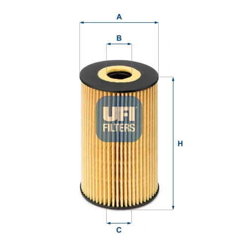 Filtru ulei UFI 25.106.00 — Skoda Fabia