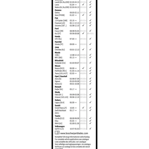 lamela stergator BOSCH 3 397 008 934 — Skoda Fabia