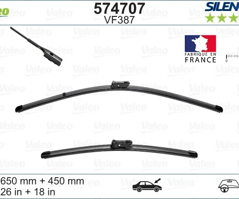 lamela stergator VALEO 574707 — Skoda Fabia