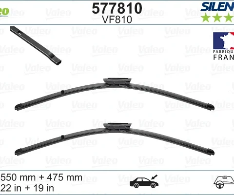 lamela stergator VALEO 577810 — Dacia Logan