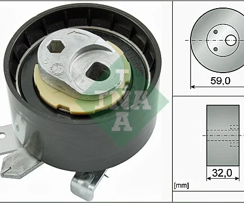 rola intinzator,curea distributie Schaeffler INA 531 0906 10 — Dacia Logan