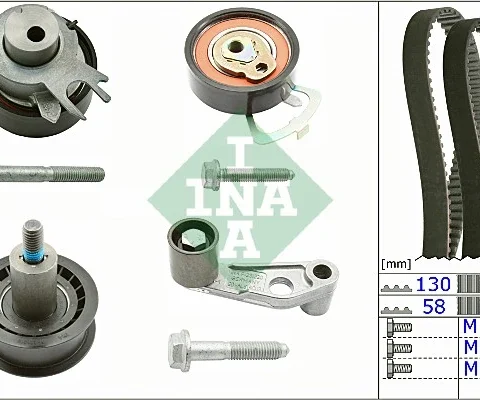 Set curea de distributie Schaeffler INA 530 0089 10 — Skoda Fabia