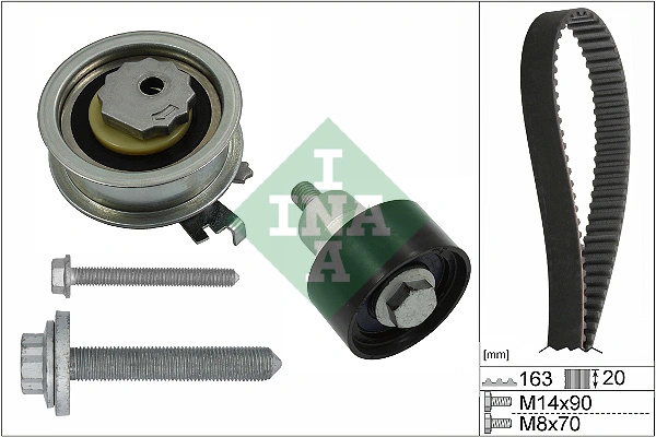 Set curea de distributie Schaeffler INA 530 0592 11 — Skoda Fabia