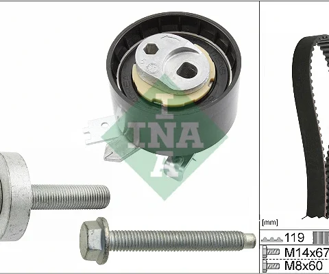Set curea de distributie Schaeffler INA 530 0607 10 — Dacia Logan
