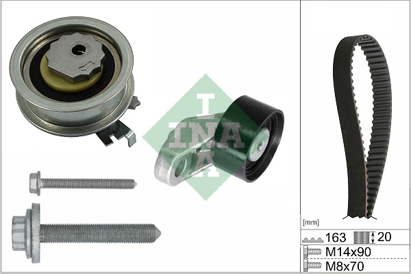 Set curea de distributie Schaeffler INA 530 0846 10 — Skoda Fabia