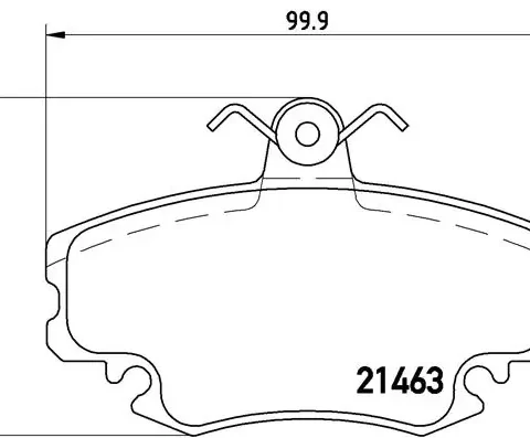 set placute frana,frana disc BREMBO P 68 038 — Dacia Logan