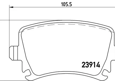 set placute frana,frana disc BREMBO P 85 095X — VW Passat