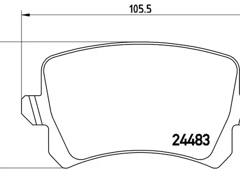 set placute frana,frana disc BREMBO P 85 109 — VW Passat