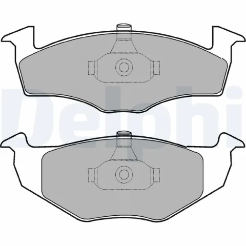 set placute frana,frana disc DELPHI LP1601 — Skoda Fabia