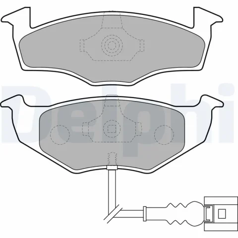 set placute frana,frana disc DELPHI LP1709 — Skoda Fabia