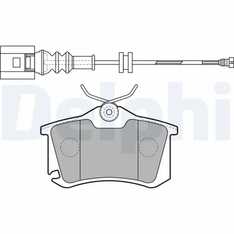 set placute frana,frana disc DELPHI LP1815 — Skoda Fabia