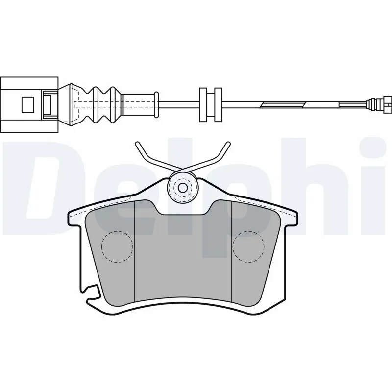 set placute frana,frana disc DELPHI LP1815 — Skoda Fabia