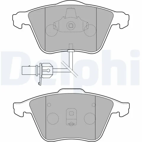 set placute frana,frana disc DELPHI LP1825 — VW Passat